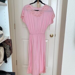 Delicate Pink Lace Dress